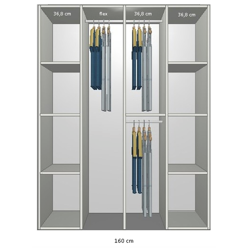 Billede af Inventar fra bredde 140 cm til 160 cm Model A